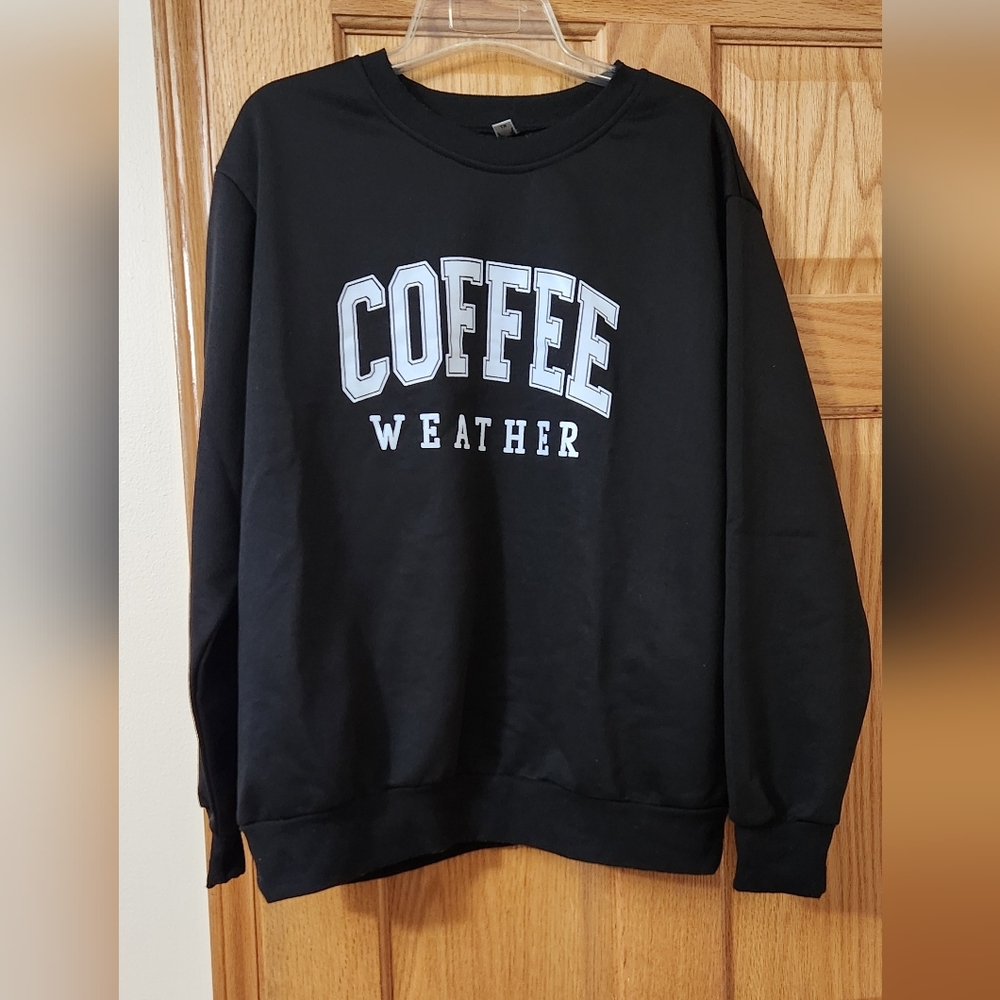Black 'Coffee Weather' Men's Sweater